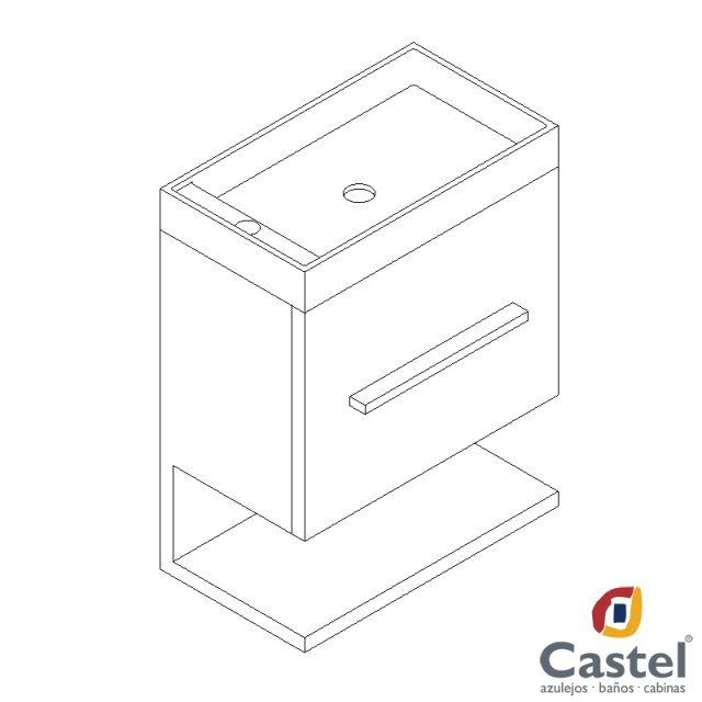 mueble coruna castel 3D 模型 .c4d .max .obj .3ds .fbx .stl .blend 