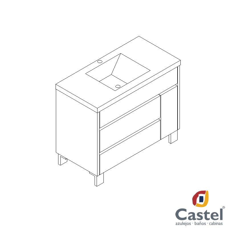 mueble tauro castel 3D Model .c4d .max .obj .3ds .fbx .stl .blend