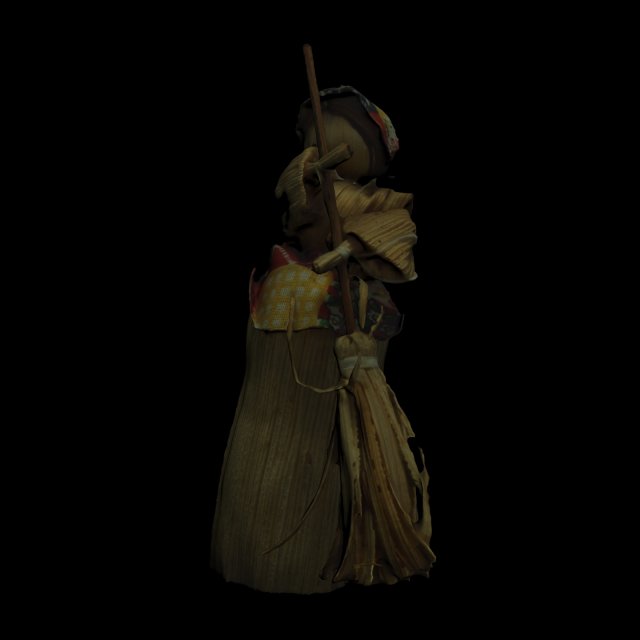 corn woman 3D Model .c4d .max .obj .3ds .fbx .stl .blend 
