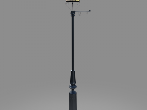 victorian lamp post 3D Model