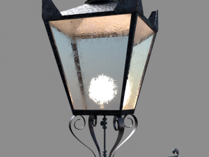 victorian lamp post 3D Model