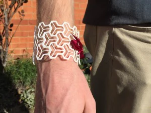 pulseira achatada Modelo de Impressão 3D