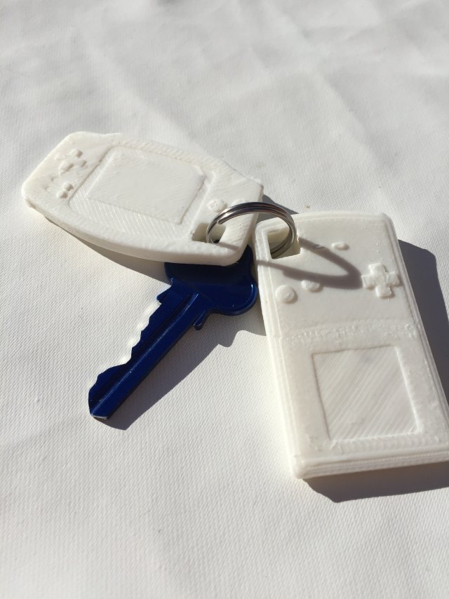 gameboy keyrings 3Dプリントモデル .c4d .max .obj .3ds .fbx .stl .blend 