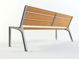 wax mmcite miela park bench set 01 3D Model