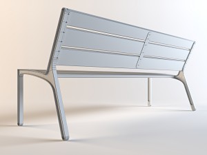 wax mmcite miela park bench set 01 Modello 3D