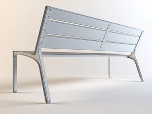 wax mmcite miela park bench set 01 3D Model