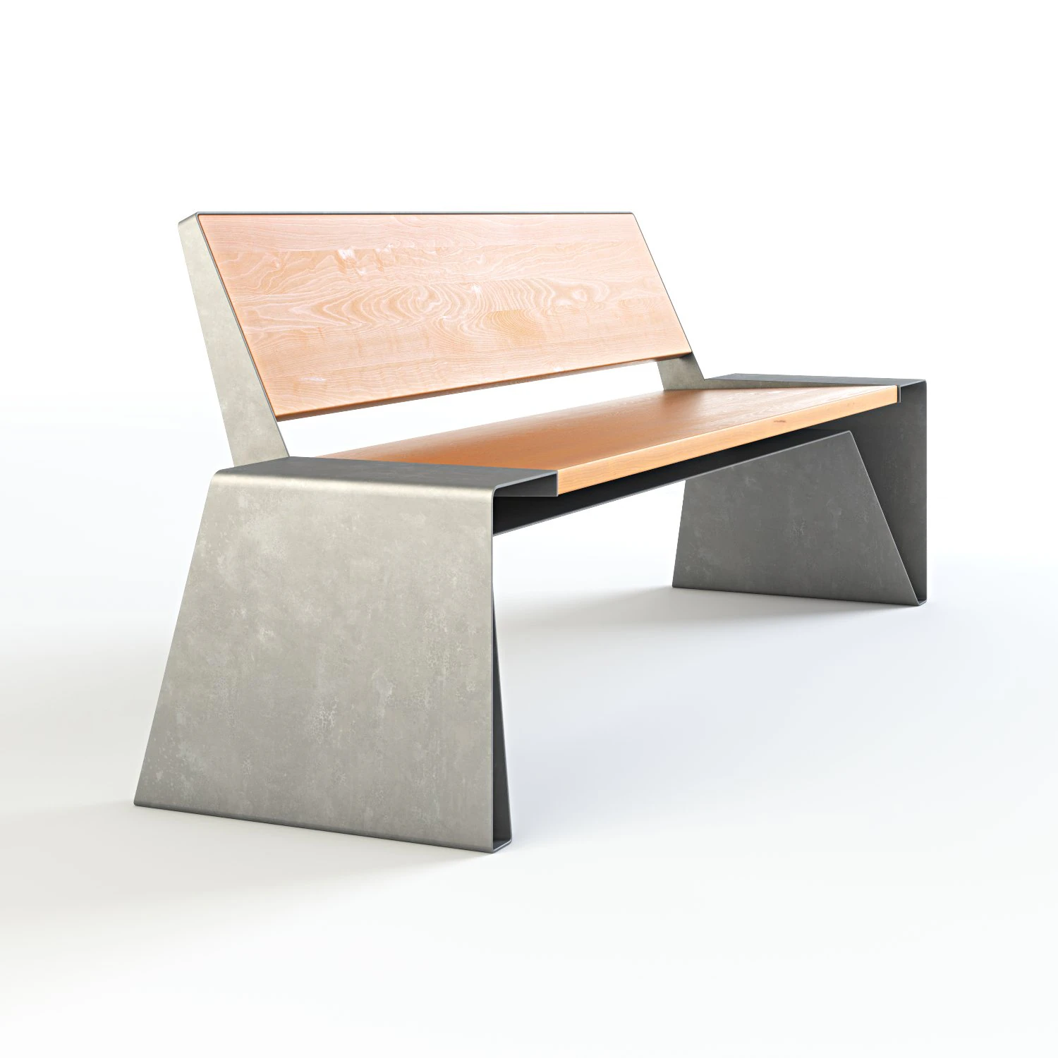 wax mmcite radium park bench set 01 3D Model .c4d .max .obj .3ds .fbx .stl .blend