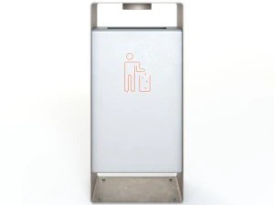 wax mmcite radium litter bin set 01 3D Model