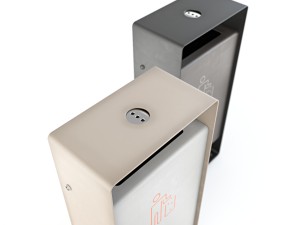 wax mmcite radium litter bin set 01 Modello 3D