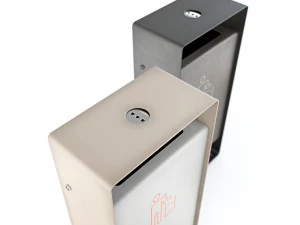 wax mmcite radium litter bin set 01 3D Model