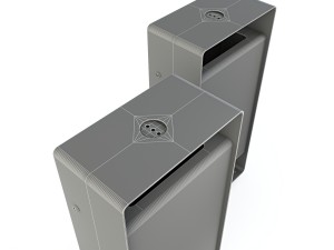 wax mmcite radium litter bin set 01 Modello 3D
