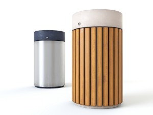 wax metalco rainless litter bin set 01 Modèle 3D