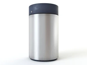 wax metalco rainless litter bin set 01 3D Model