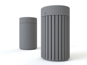 wax metalco rainless litter bin set 01 Modèle 3D