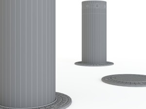 wax fadini strabuc road post 3D Модель