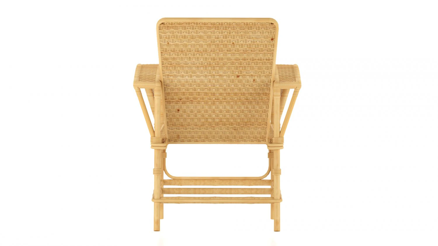 rattan chair 3D Model .c4d .max .obj .3ds .fbx .stl .blend