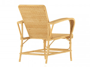 rattan chair Modello 3D