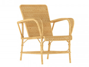 rattan chair Modello 3D