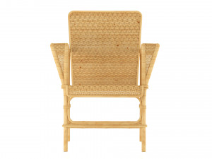 rattan chair Modello 3D