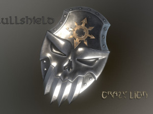 skull shield Modelo 3D