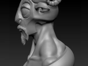 sheep-goat-humanhead 3D Print Model