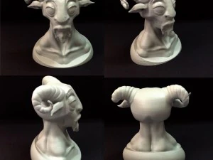 sheep-goat-humanhead 3D Print Model