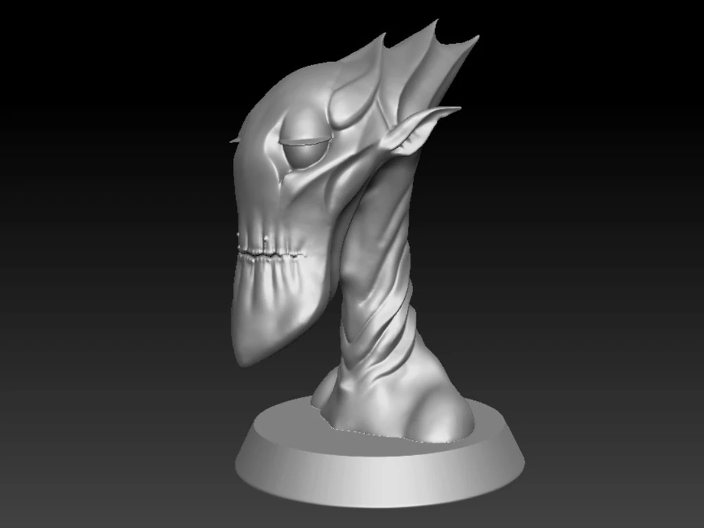 alien smug 3D Print Model .c4d .max .obj .3ds .fbx .stl .blend