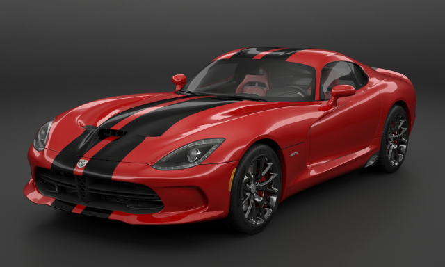 dodge viper gts 3D-Modell .c4d .max .obj .3ds .fbx .stl .blend 
