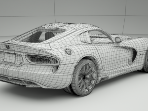dodge viper gts 3D-Modell