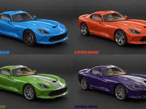 dodge viper gts 3D Model