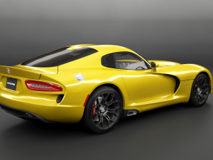 dodge viper srt hq interior 3D Model