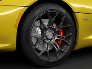 dodge viper srt hq interior 3D Model