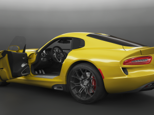 dodge viper srt hq interior 3D Model