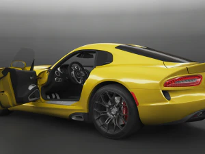 dodge viper srt hq interior 3D Model