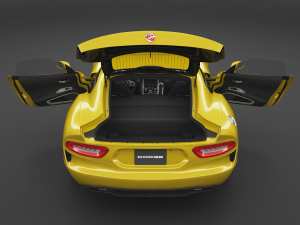 dodge viper srt hq interior 3D Model