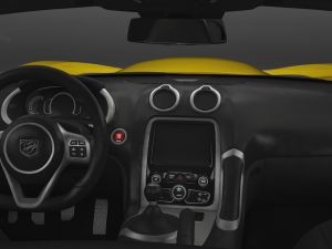 dodge viper srt hq interior 3D Model
