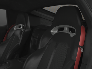 dodge viper srt hq interior 3D Model