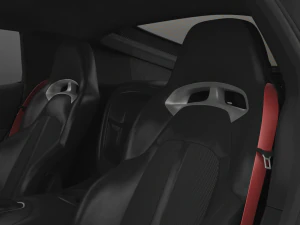 dodge viper srt hq interior 3D Model