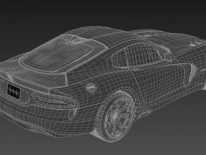 dodge viper srt hq interior 3D Model