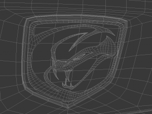 dodge viper srt hq interior 3D Model
