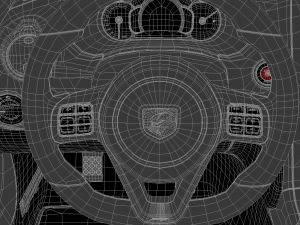 dodge viper srt hq interior 3D Model