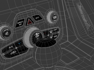 dodge viper srt hq interior 3D Model