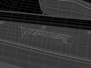 dodge viper srt hq interior 3D Model