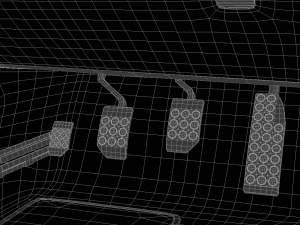 dodge viper srt hq interior 3D Model
