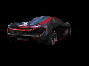mclaren p1 Modello 3D