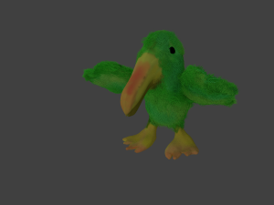 green bird 3D Model