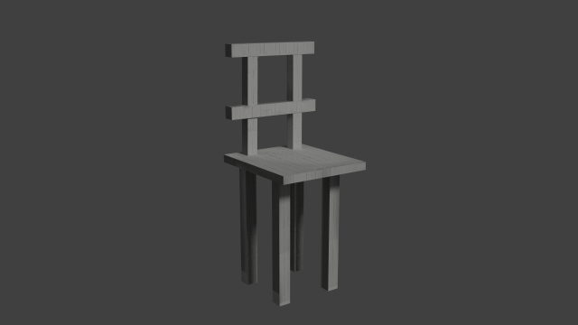 white chair 3D Model .c4d .max .obj .3ds .fbx .stl .blend 