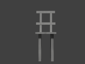 white chair 3D Model