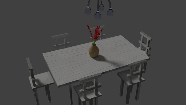 dinner tabble bundle 3D Model .c4d .max .obj .3ds .fbx .stl .blend 