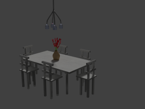 dinner tabble bundle 3D Model